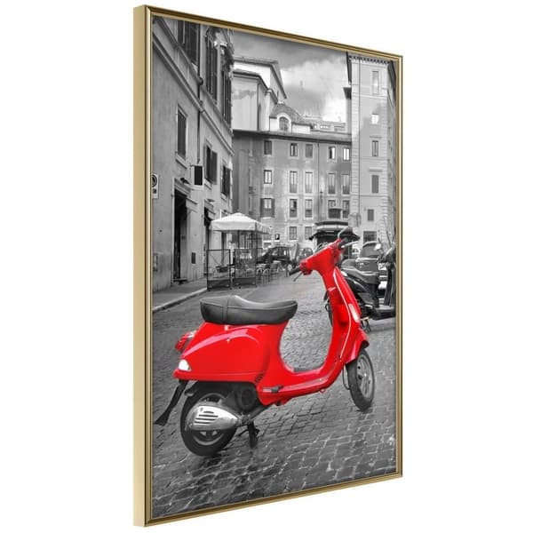 Inramad Poster / Tavla - The Most Beautiful Scooter