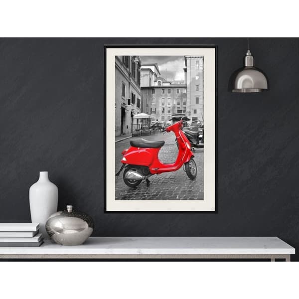 Inramad Poster / Tavla - The Most Beautiful Scooter