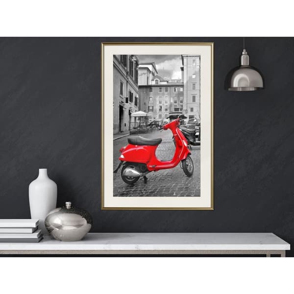 Inramad Poster / Tavla - The Most Beautiful Scooter