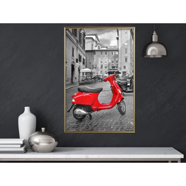 Inramad Poster / Tavla - The Most Beautiful Scooter