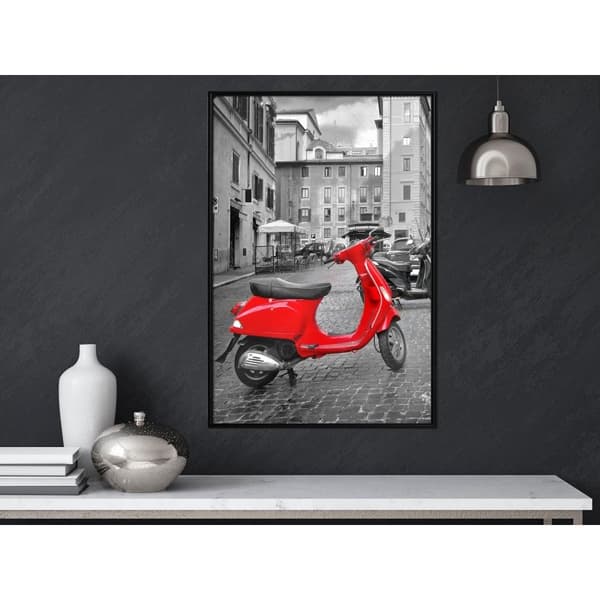 Inramad Poster / Tavla - The Most Beautiful Scooter