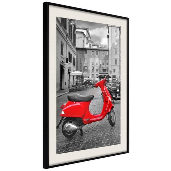 Inramad Poster / Tavla - The Most Beautiful Scooter