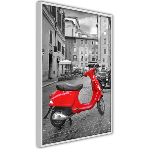 Inramad Poster / Tavla - The Most Beautiful Scooter