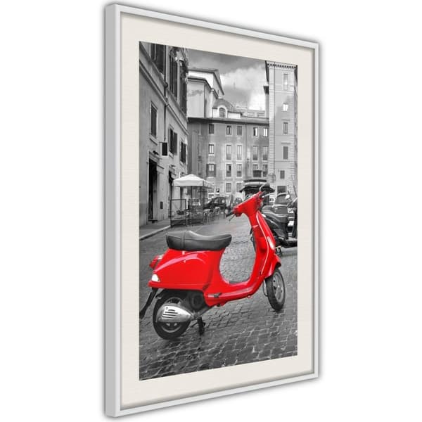 Inramad Poster / Tavla - The Most Beautiful Scooter