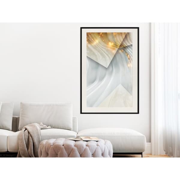 Inramad Poster / Tavla - Wavy Surface