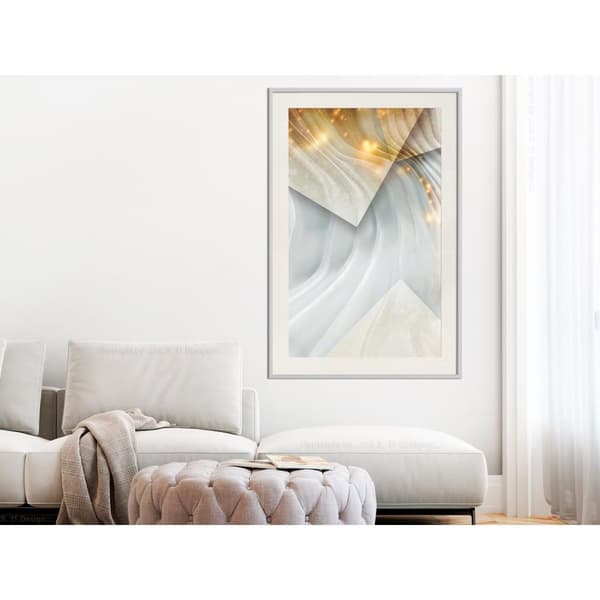 Inramad Poster / Tavla - Wavy Surface