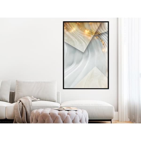 Inramad Poster / Tavla - Wavy Surface