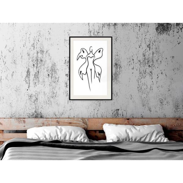 Inramad Poster / Tavla - Delicate Feminity
