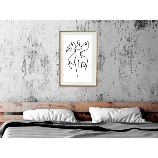 Inramad Poster / Tavla - Delicate Feminity
