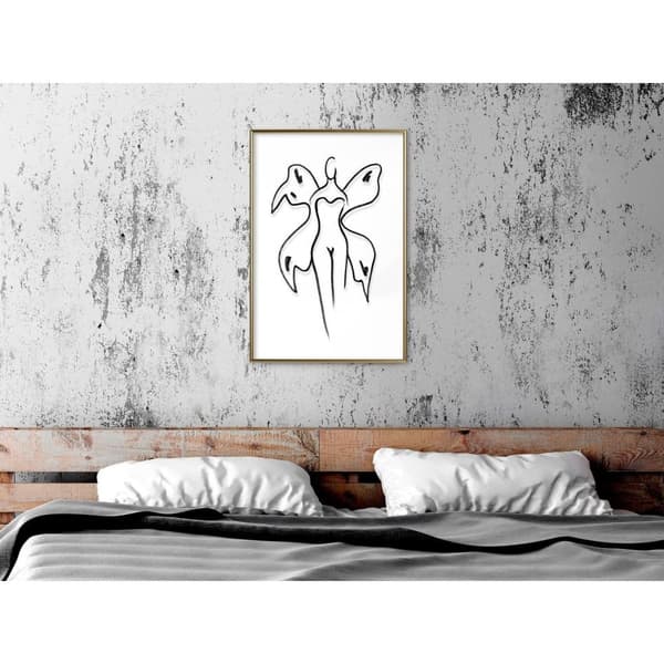 Inramad Poster / Tavla - Delicate Feminity