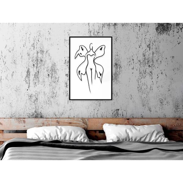 Inramad Poster / Tavla - Delicate Feminity