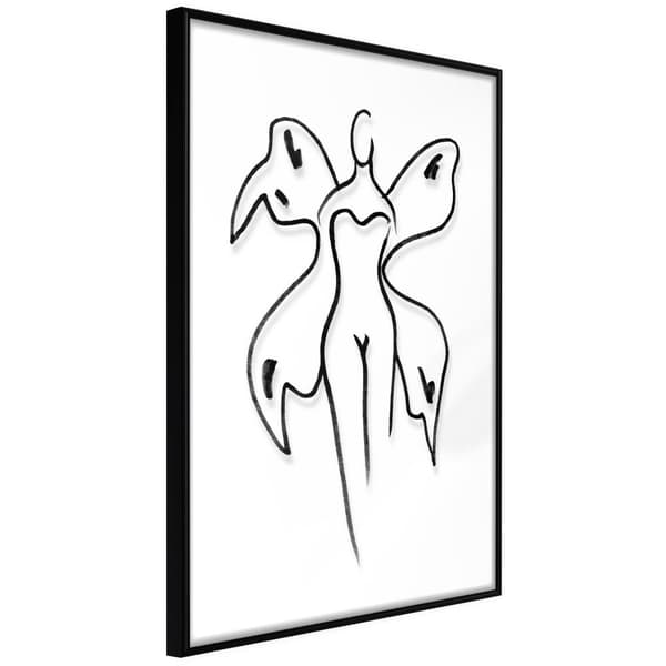 Inramad Poster / Tavla - Delicate Feminity