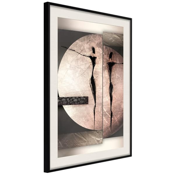 Inramad Poster / Tavla - Two Figures
