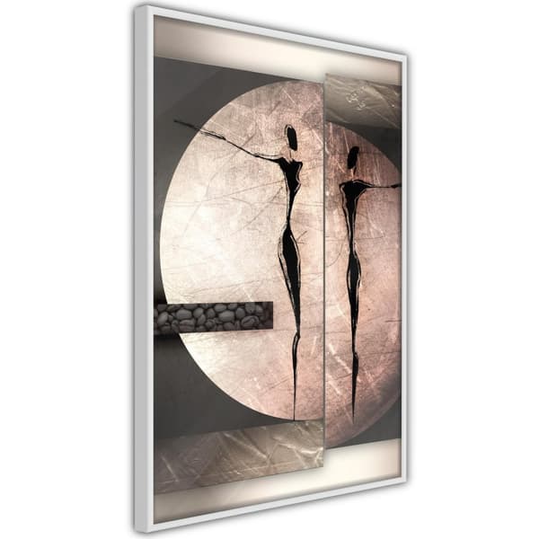 Inramad Poster / Tavla - Two Figures