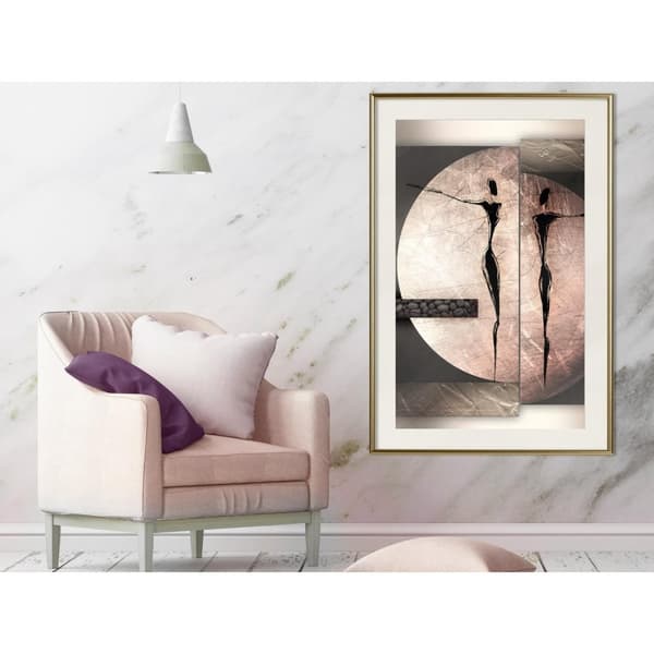Inramad Poster / Tavla - Two Figures