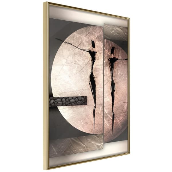 Inramad Poster / Tavla - Two Figures