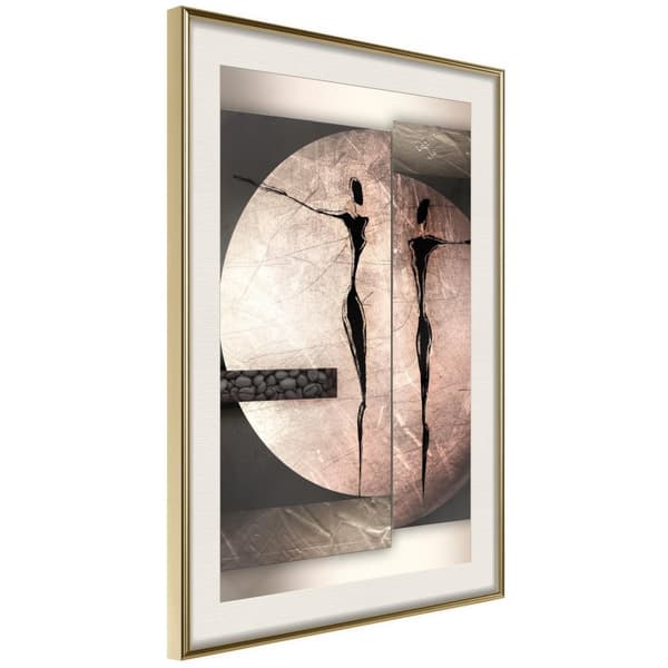 Inramad Poster / Tavla - Two Figures