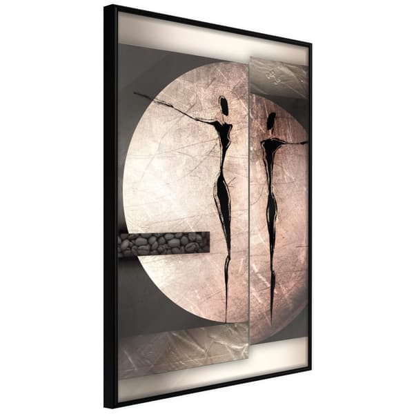 Inramad Poster / Tavla - Two Figures