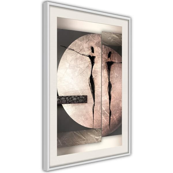 Inramad Poster / Tavla - Two Figures