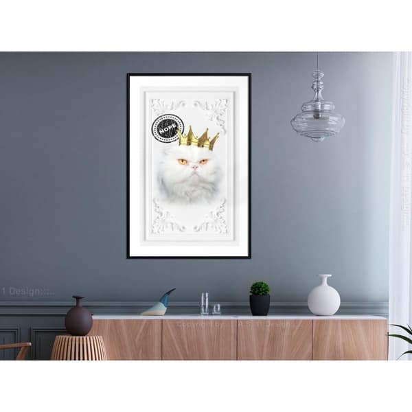 Inramad Poster / Tavla - Cat Rules II