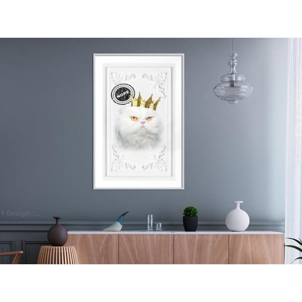 Inramad Poster / Tavla - Cat Rules II