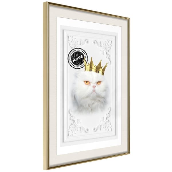 Inramad Poster / Tavla - Cat Rules II
