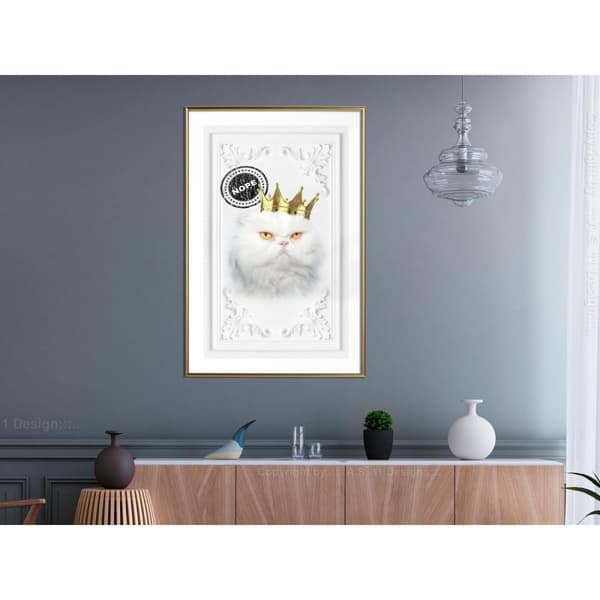 Inramad Poster / Tavla - Cat Rules II