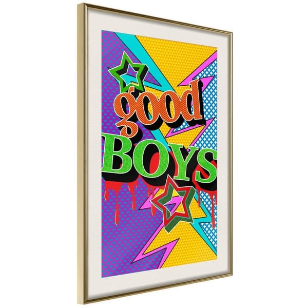Inramad Poster / Tavla - Good Boys