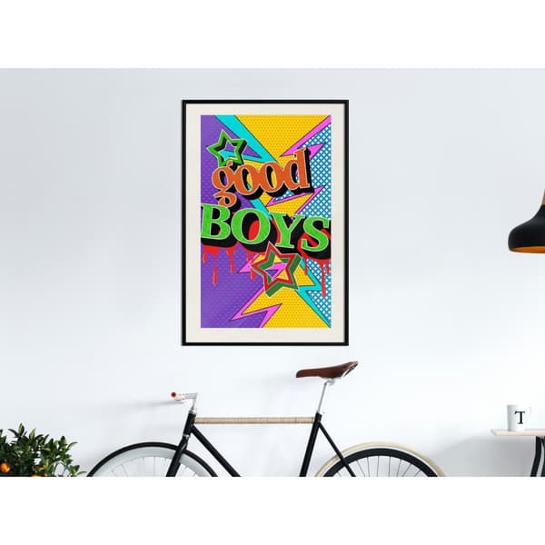 Inramad Poster / Tavla - Good Boys