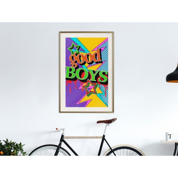 Inramad Poster / Tavla - Good Boys