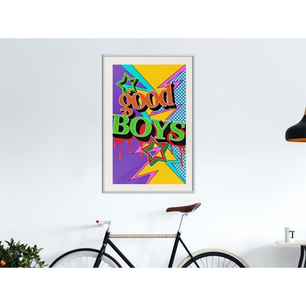 Inramad Poster / Tavla - Good Boys