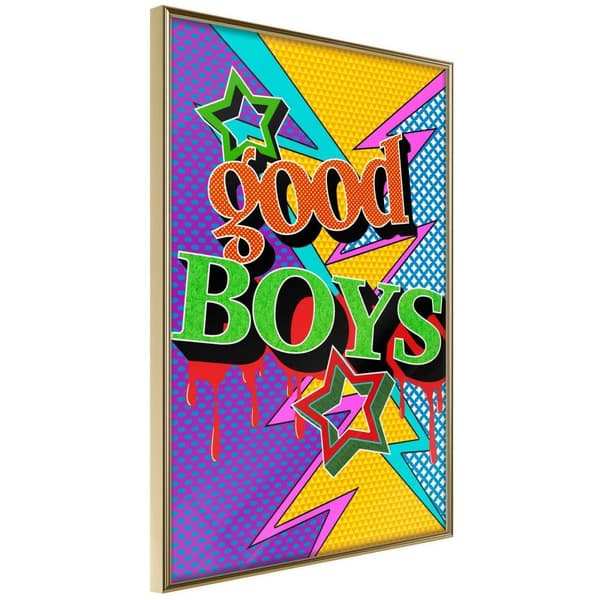 Inramad Poster / Tavla - Good Boys
