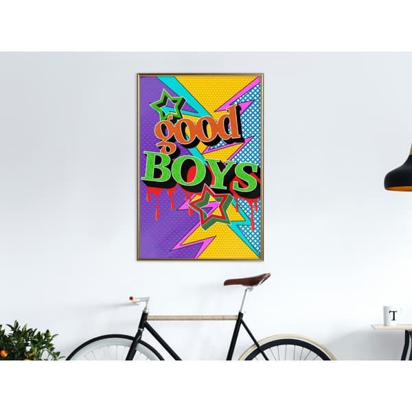 Inramad Poster / Tavla - Good Boys