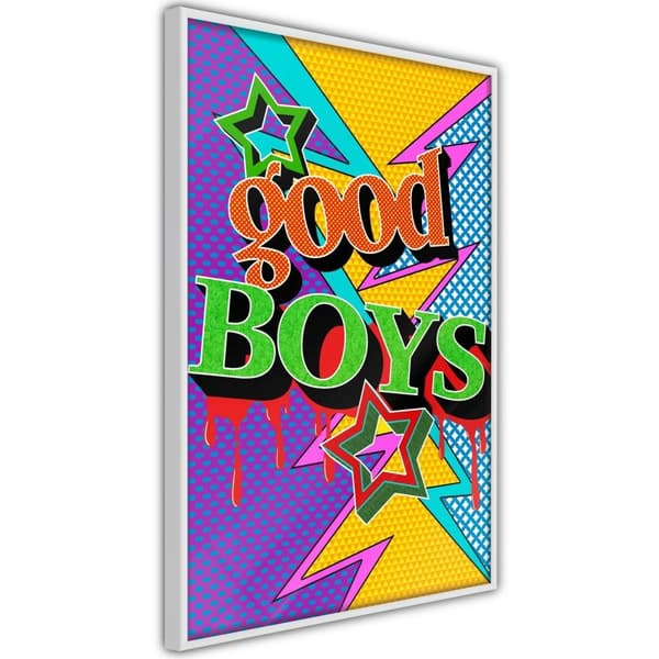 Inramad Poster / Tavla - Good Boys
