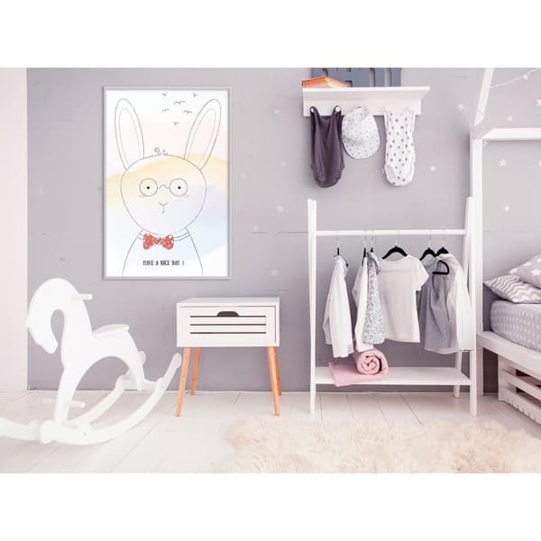 Inramad Poster / Tavla - Polite Bunny