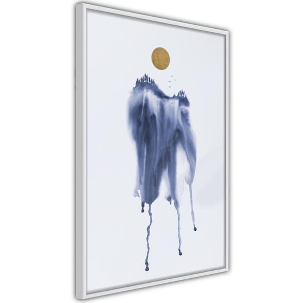 Inramad Poster / Tavla - Waterfall of Colour