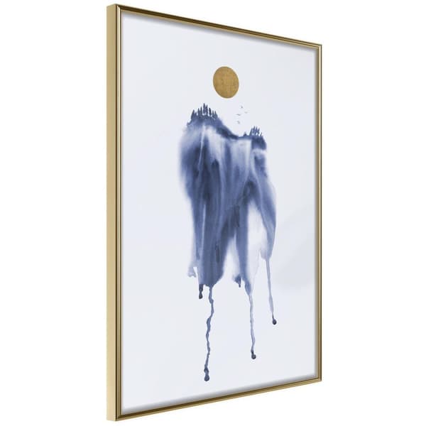 Inramad Poster / Tavla - Waterfall of Colour