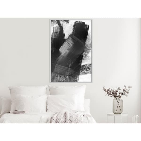 Inramad Poster / Tavla - Black Mosaic
