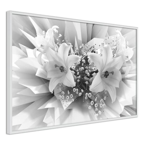 Inramad Poster / Tavla - Crystal Lillies