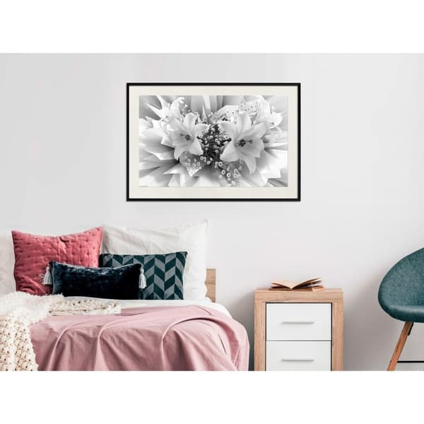 Inramad Poster / Tavla - Crystal Lillies