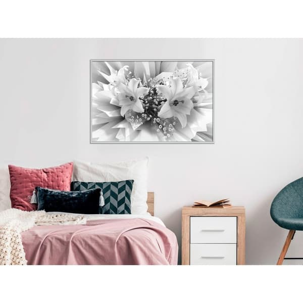 Inramad Poster / Tavla - Crystal Lillies