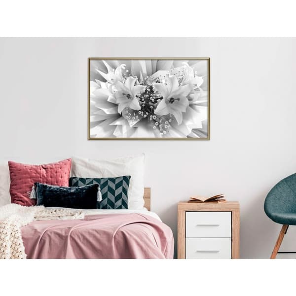 Inramad Poster / Tavla - Crystal Lillies