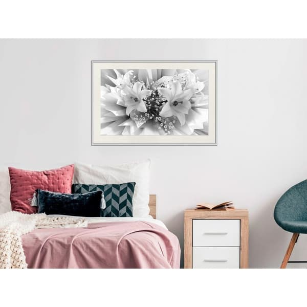 Inramad Poster / Tavla - Crystal Lillies