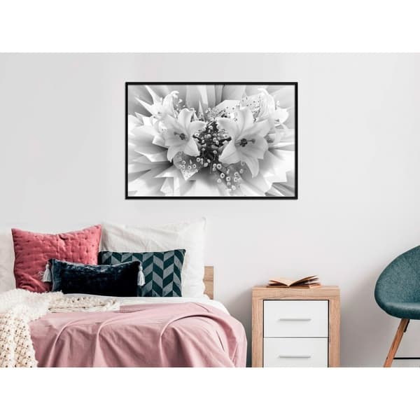 Inramad Poster / Tavla - Crystal Lillies