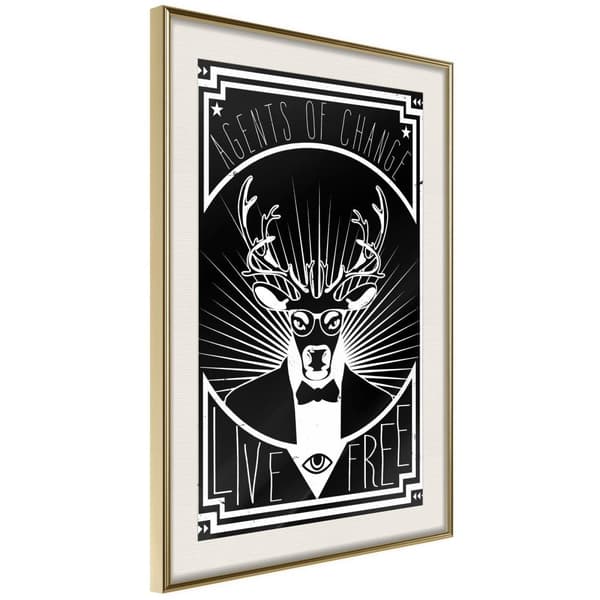 Inramad Poster / Tavla - Secret Agent