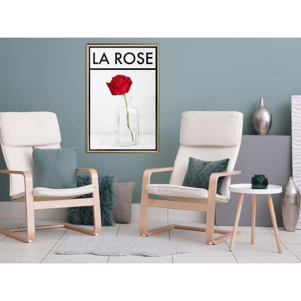 Inramad Poster / Tavla - Rose in the Vase