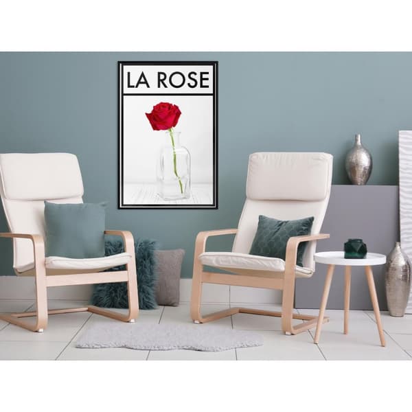Inramad Poster / Tavla - Rose in the Vase