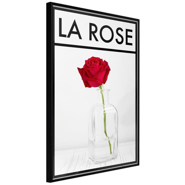 Inramad Poster / Tavla - Rose in the Vase