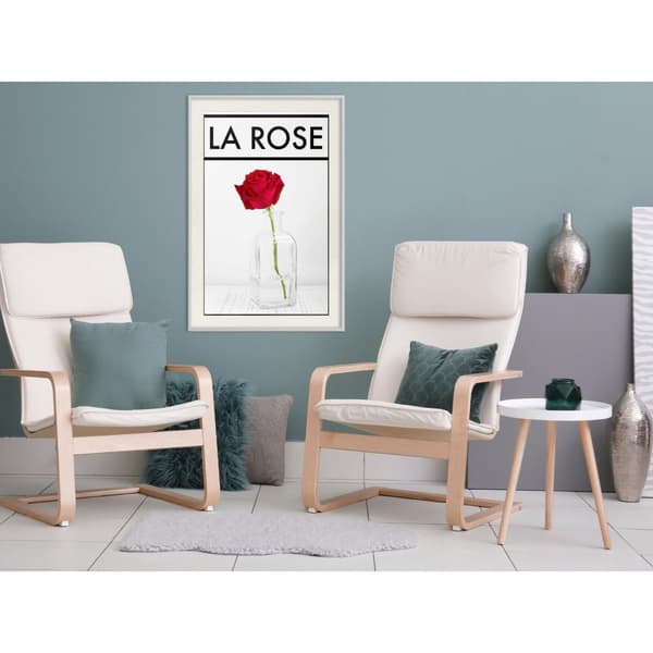 Inramad Poster / Tavla - Rose in the Vase