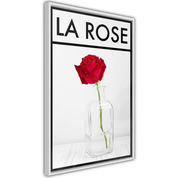 Inramad Poster / Tavla - Rose in the Vase